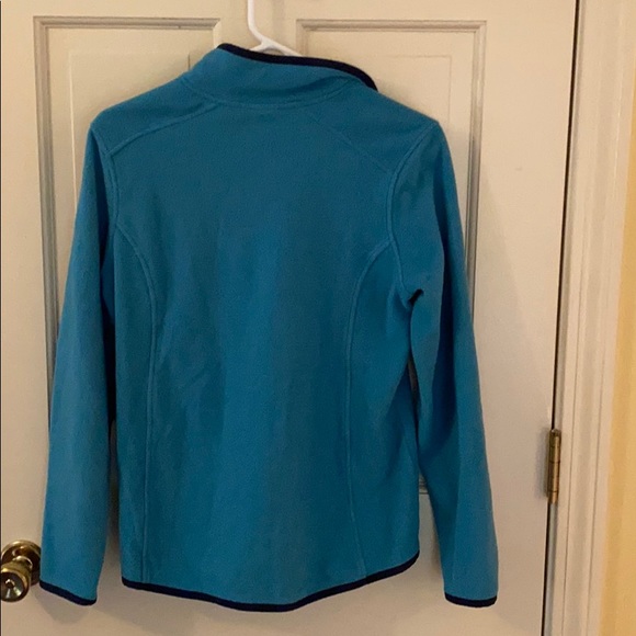 Light blue LL bean fleece quarter zip - Picture 2 of 2